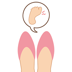 足の小指や小指の付け根が痛むのは靴のせい？